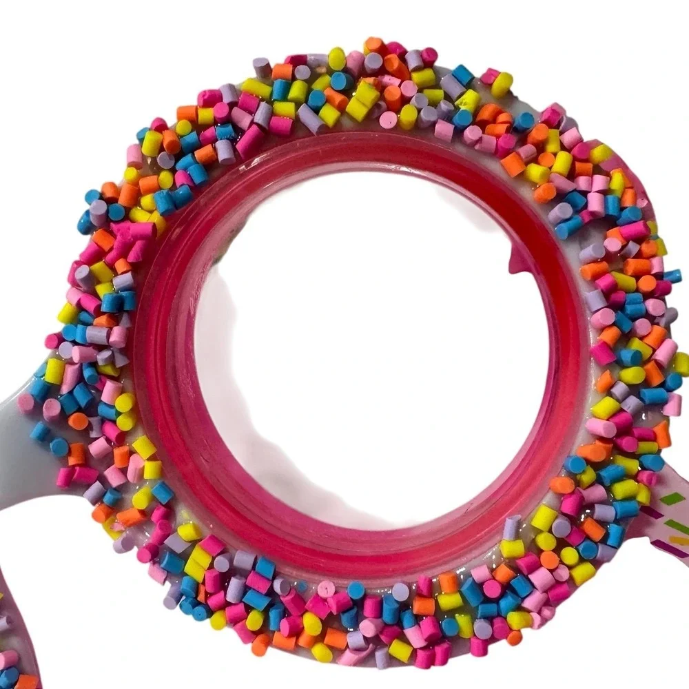 Bling2O Pink‎ Sprinkles Round Swim Goggles Kids Adjustable Strap Novelty
